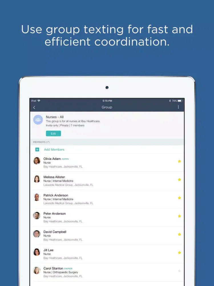 تصاویر Teleon HIPAA Compliant Texting iPad 