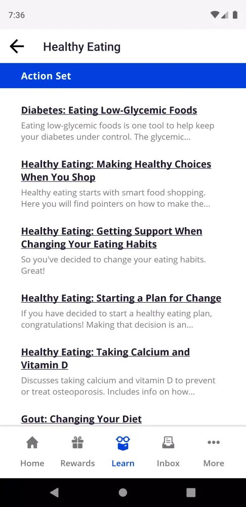 Live Healthy Blue from VBA سکرین شاٹس
