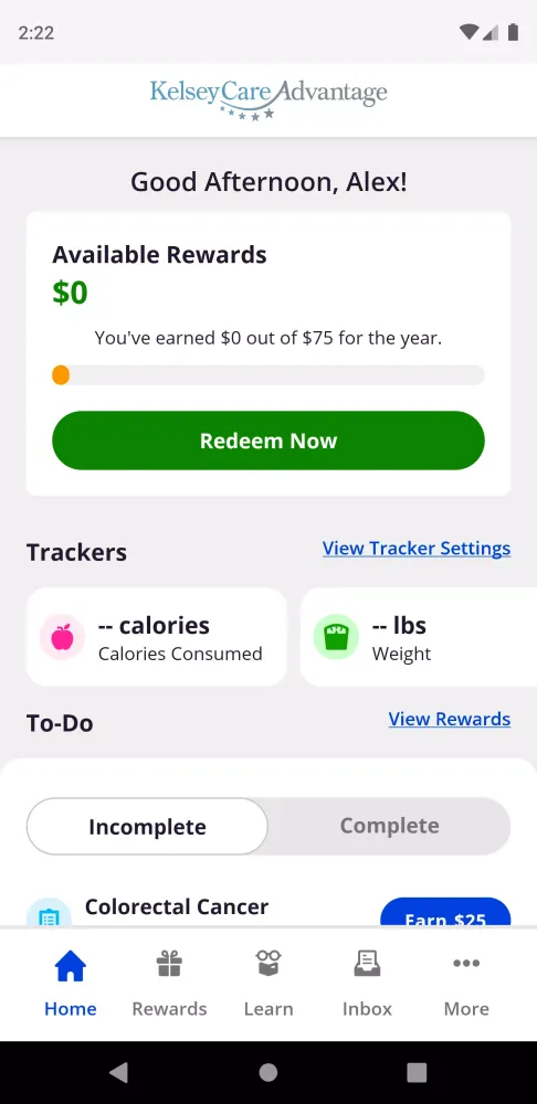 Live Well KelseyCare Advantage Screenshots