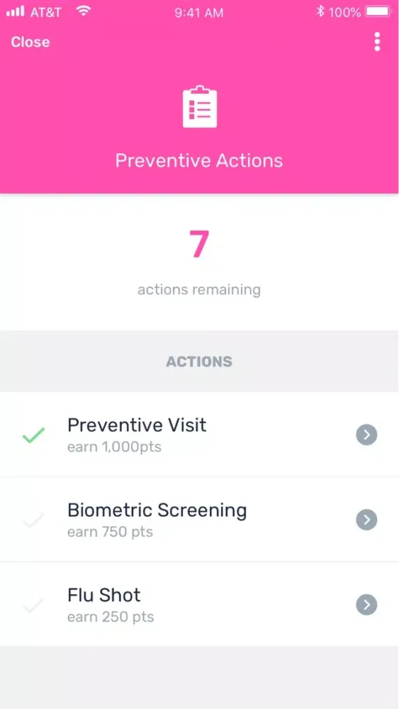 HealthMine 스크린샷