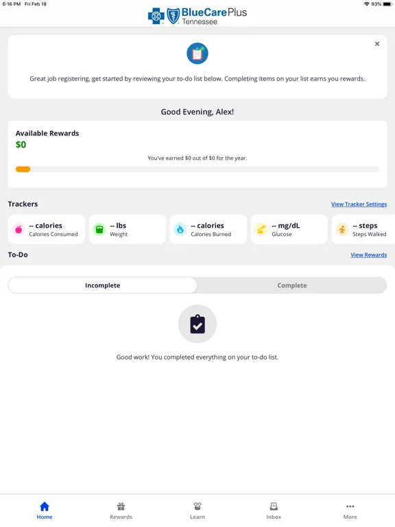 MyHealthy Rewards iPad  سکرین شاٹس