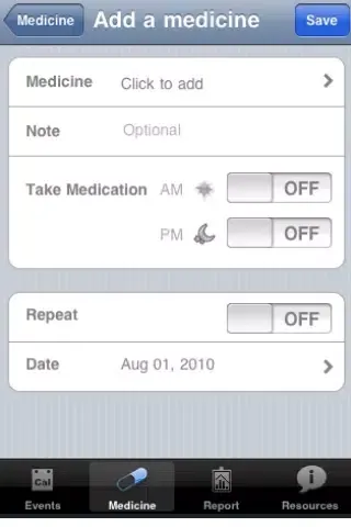 Chemo Calendar Screenshots