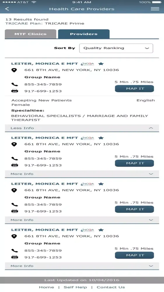TRICARE West Screenshots