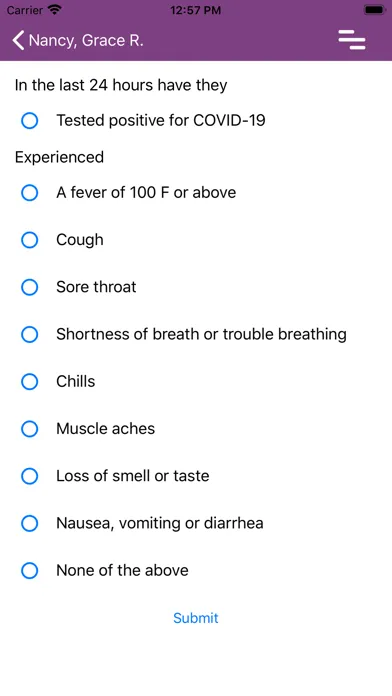 Frontline Health Portal Screenshots