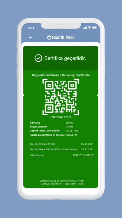 Скриншоты HealthPass