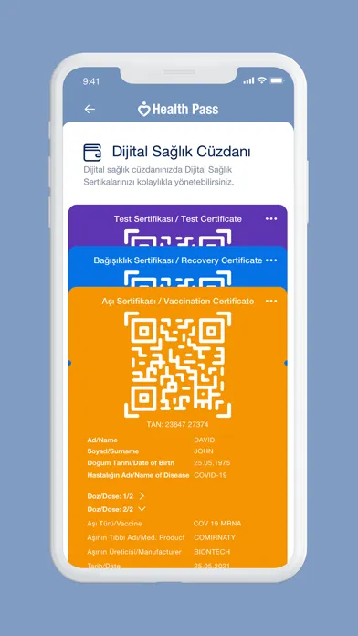 Скриншоты HealthPass