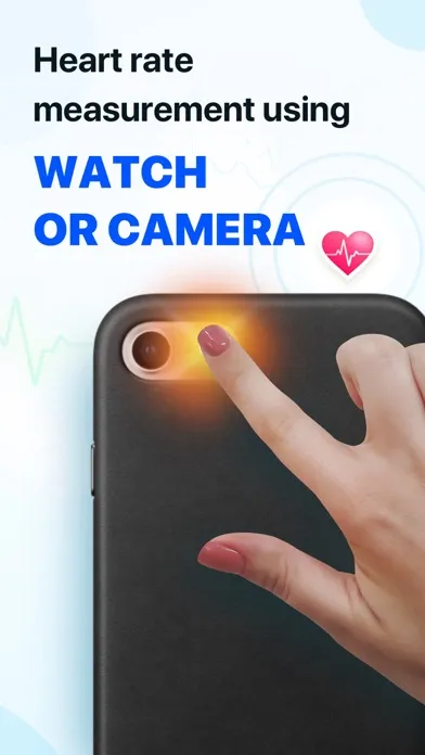 ภาพหน้าจอของ HealthRate: AI Pulse Monitor