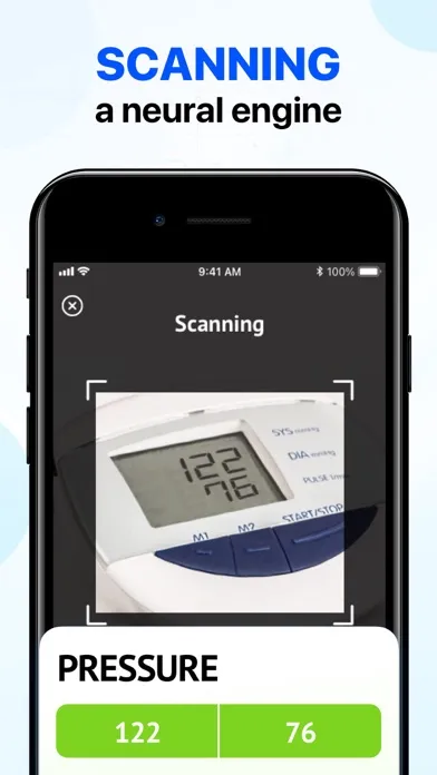 ภาพหน้าจอของ HealthRate: AI Pulse Monitor