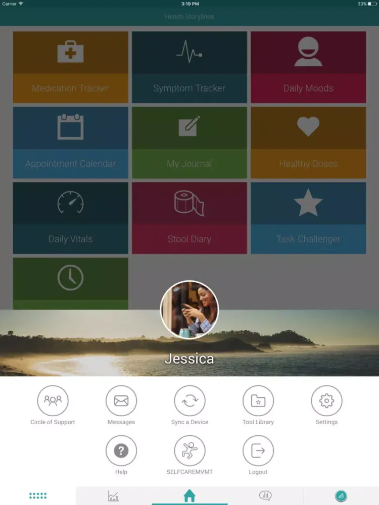 NSCLC Health Storylines iPad  Screenshots