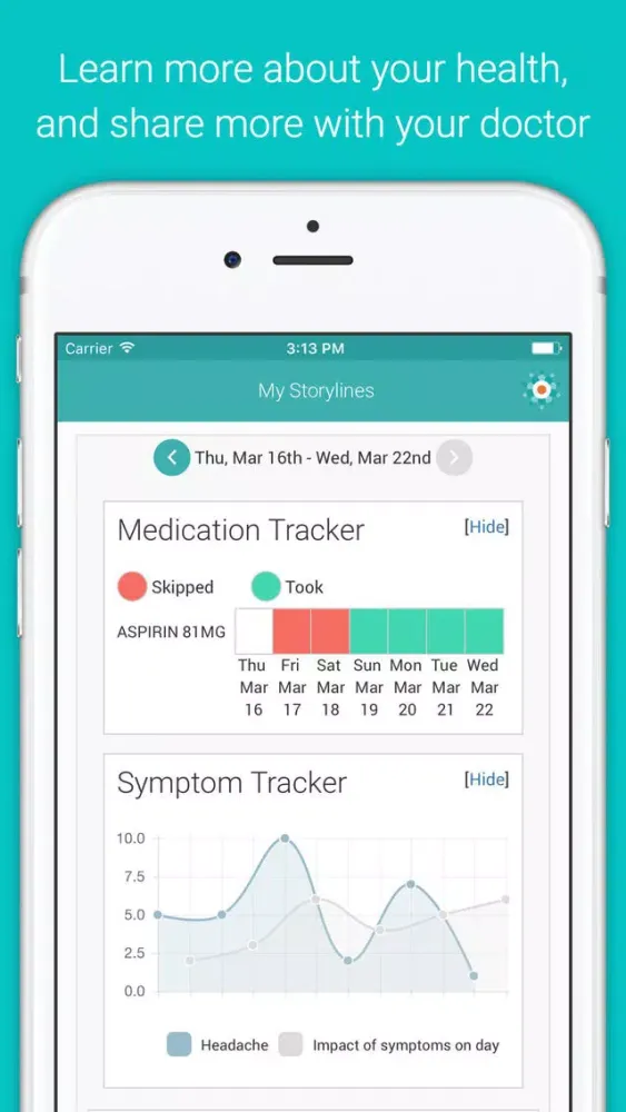 NSCLC Health Storylines Screenshots