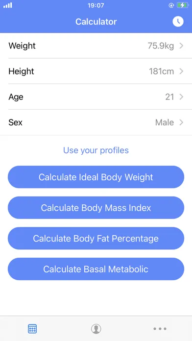 Скриншоты BMI BFP BMR Calculator