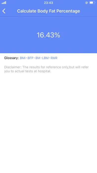 Скриншоты BMI BFP BMR Calculator
