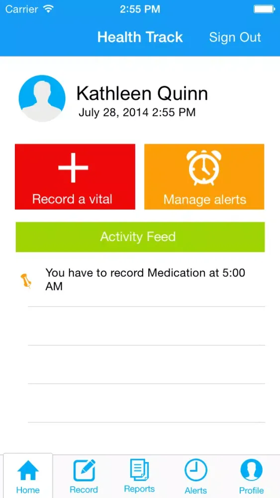 Capturas de tela do HealthTrack - Mobile Patient Monitoring and Reporting System