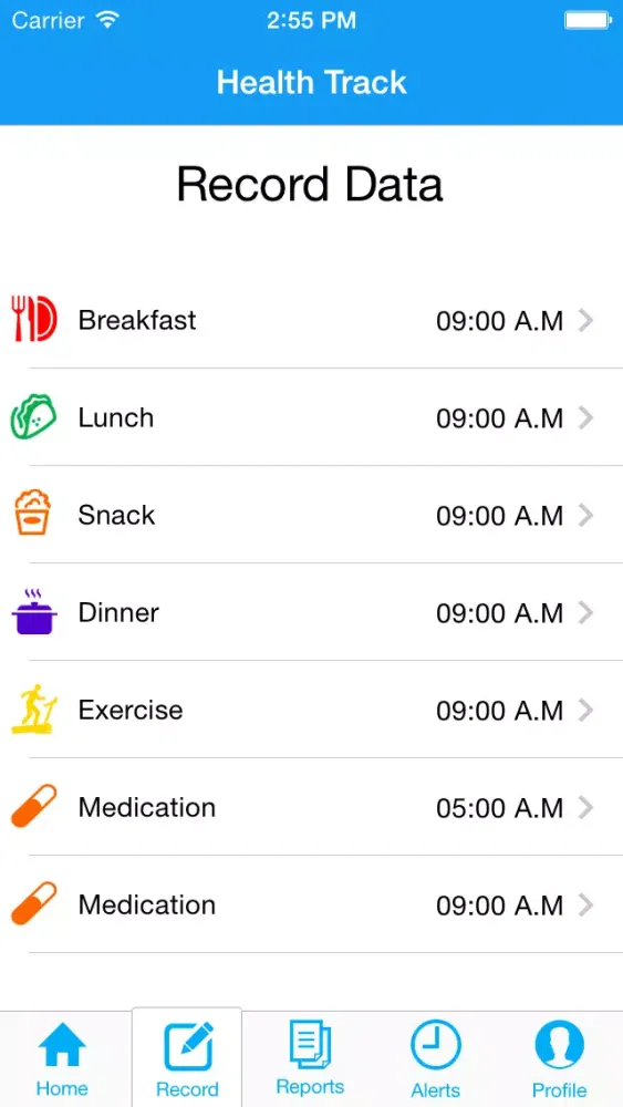 Capturas de tela do HealthTrack - Mobile Patient Monitoring and Reporting System