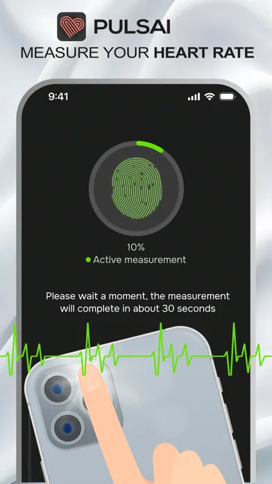 Screenshot di PulsAI: Blood Pressure Tracker