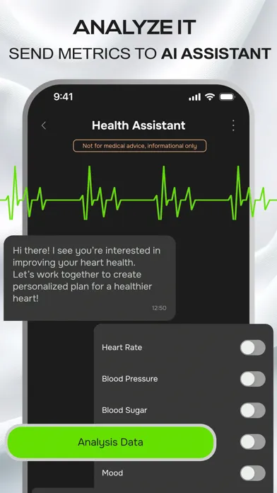 Screenshot di PulsAI: Blood Pressure Tracker