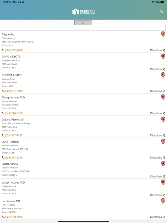 SenderoHealth iPad  Screenshots