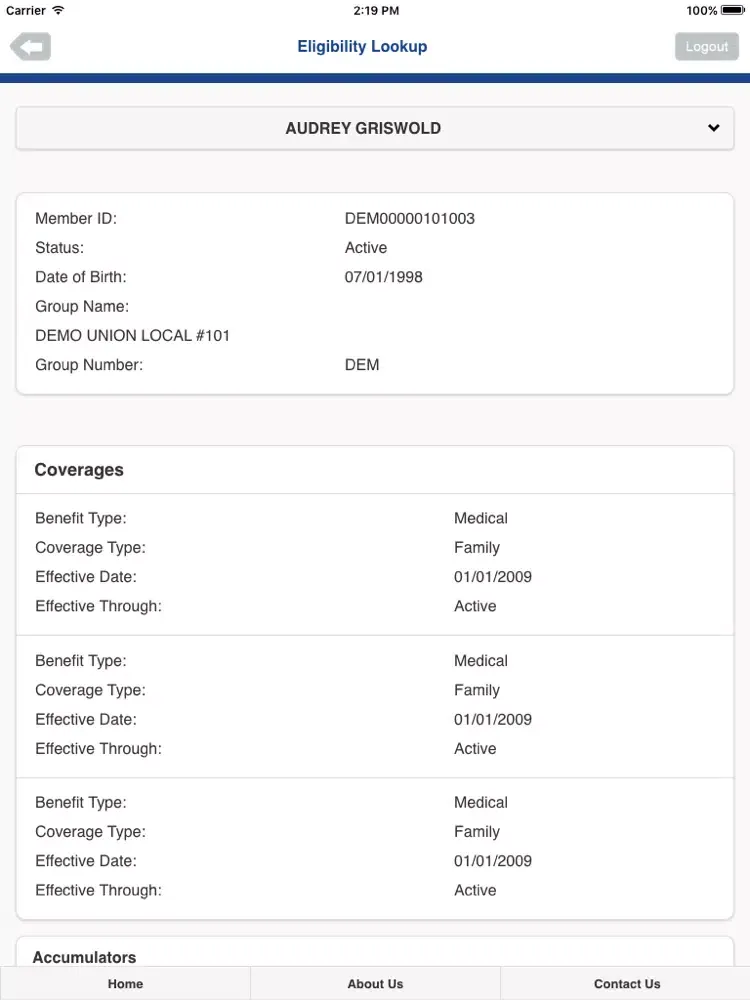 ABC Mobile Benefits iPad  Screenshots