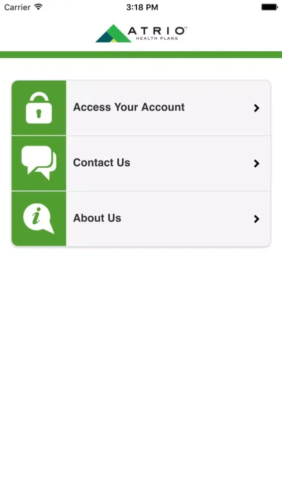 Capturas de pantalla de ATRIO Health Plans