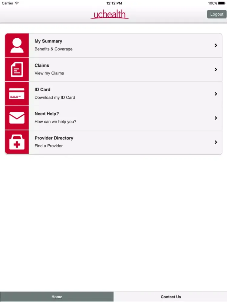 UCHealth TPA iPad  Screenshots