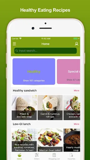 Healthy Eating Recipes Screenshots