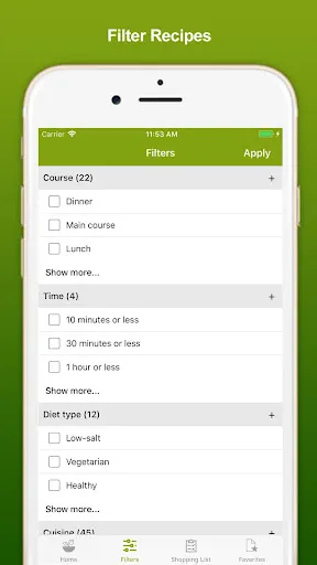 Healthy Eating Recipes Screenshots