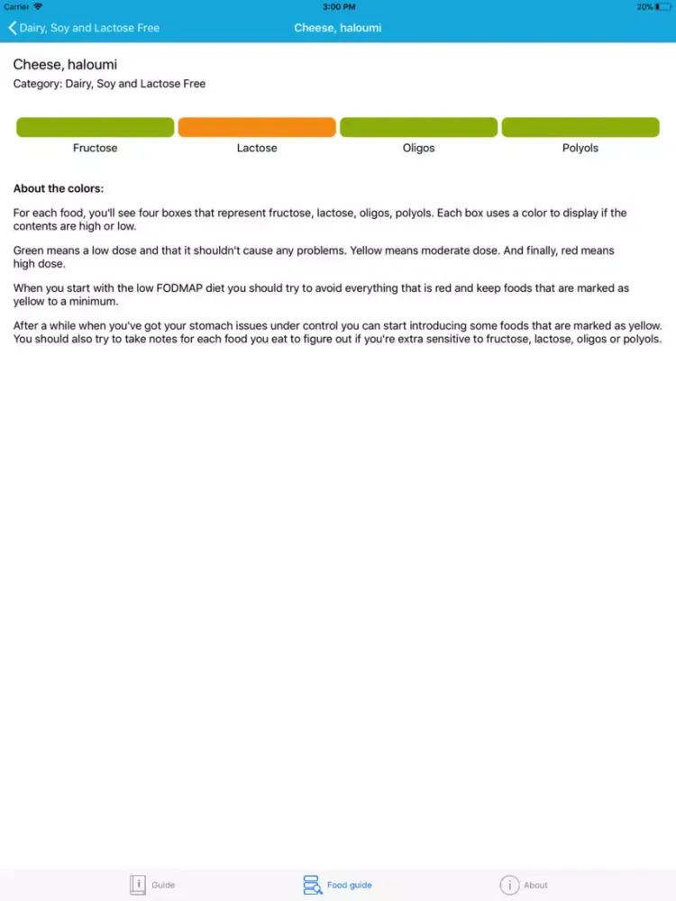 Captures d'écran de FODMAP - low fodmap ibs diet iPad 