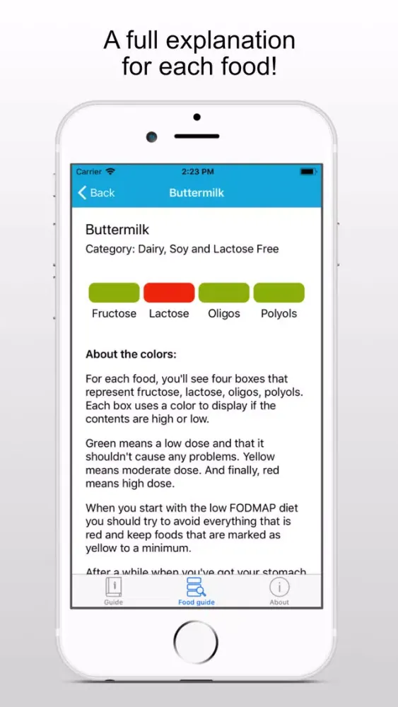 Captures d'écran de FODMAP - low fodmap ibs diet