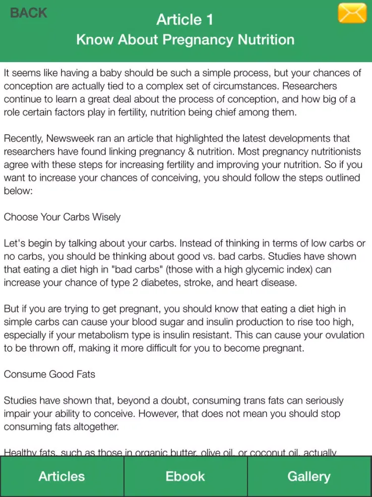 Pregnancy Foods Guide - The Guide To Eating Nutrition Food For Best Pregnancy! iPad 應用截圖