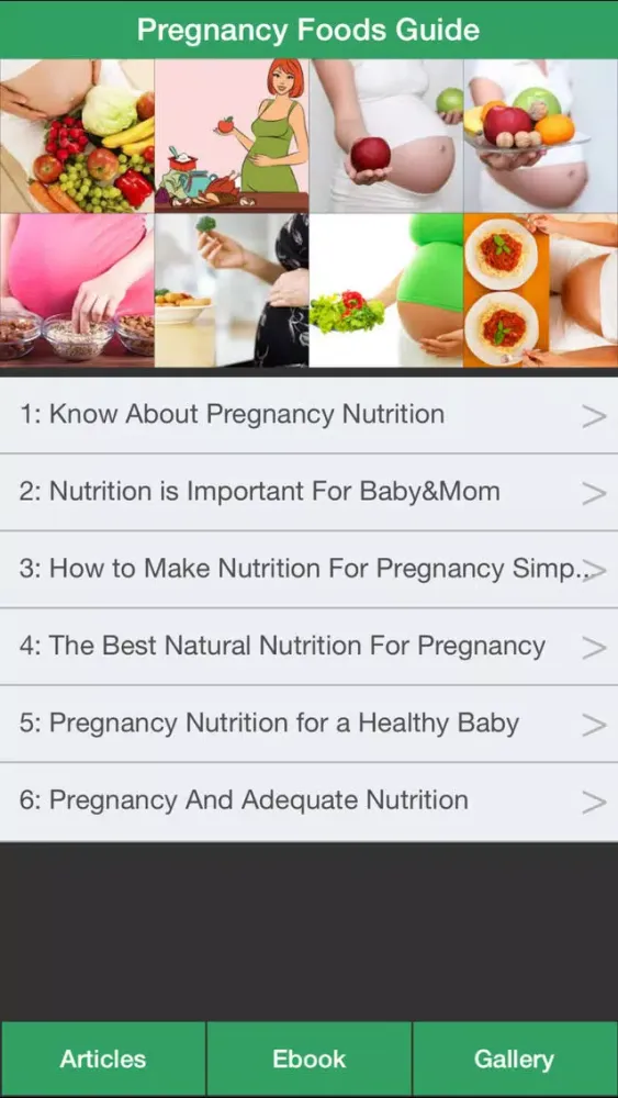Pregnancy Foods Guide - The Guide To Eating Nutrition Food For Best Pregnancy!應用截圖