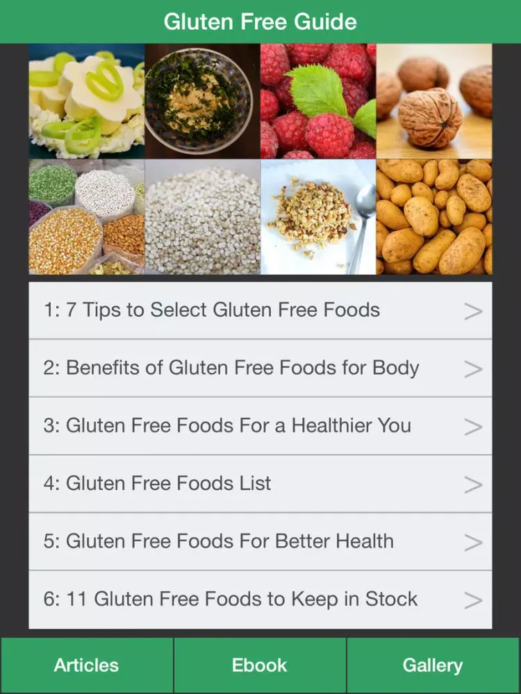 Gluten Free Guide - The Diet Guide To Treat Celiac Disease! iPad  スクリーンショット