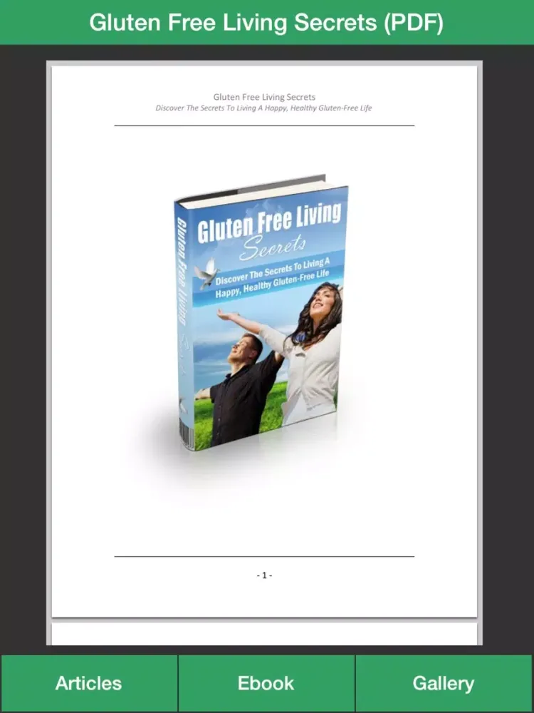 Gluten Free Guide - The Diet Guide To Treat Celiac Disease! iPad  スクリーンショット