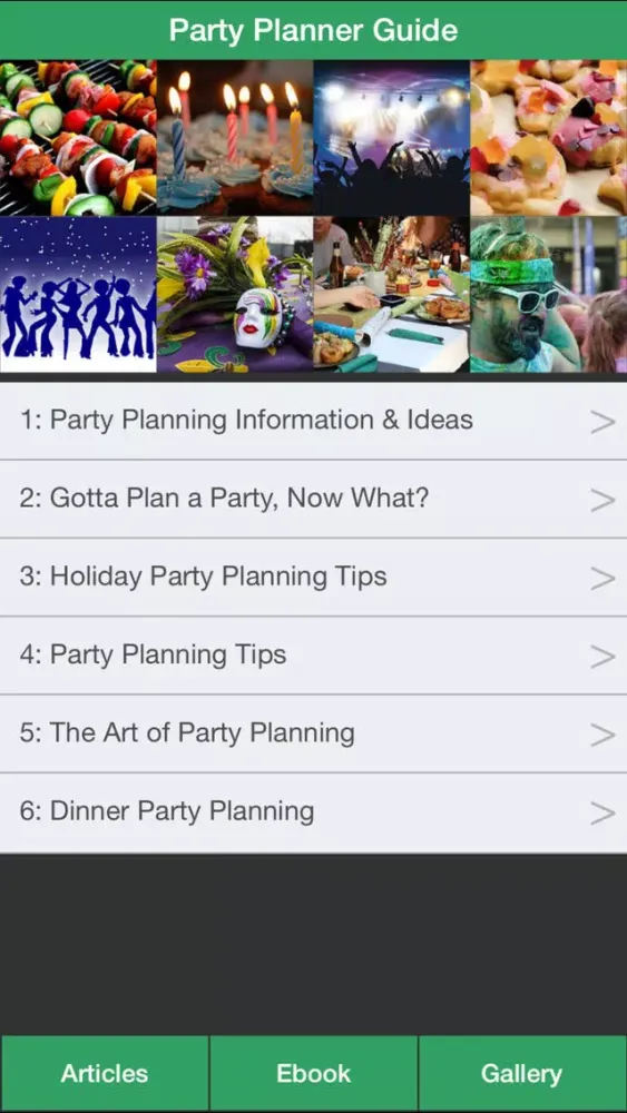Captures d'écran de Party Planner Guide - A Guide To Planning Perfect Your Party!