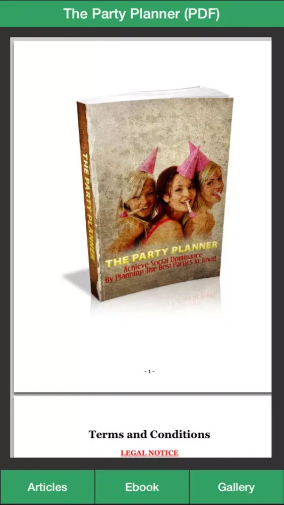Captures d'écran de Party Planner Guide - A Guide To Planning Perfect Your Party!