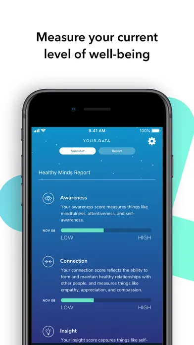 Capturas de pantalla de Healthy Minds Program
