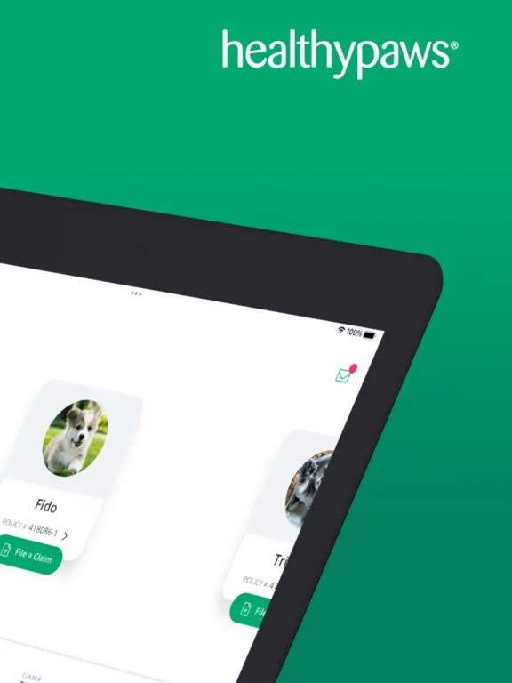 Ảnh chụp màn hình của Healthy Paws App iPad 