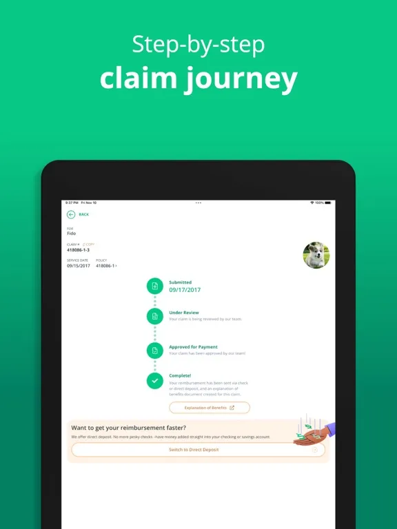 Ảnh chụp màn hình của Healthy Paws App iPad 