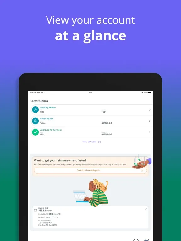 Ảnh chụp màn hình của Healthy Paws App iPad 