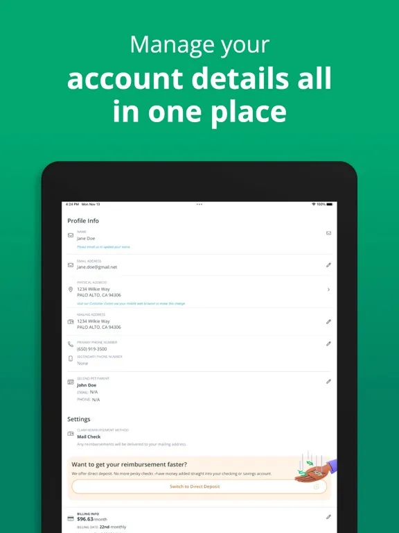 Ảnh chụp màn hình của Healthy Paws App iPad 