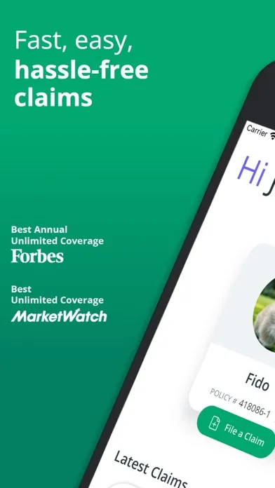 Ảnh chụp màn hình của Healthy Paws App