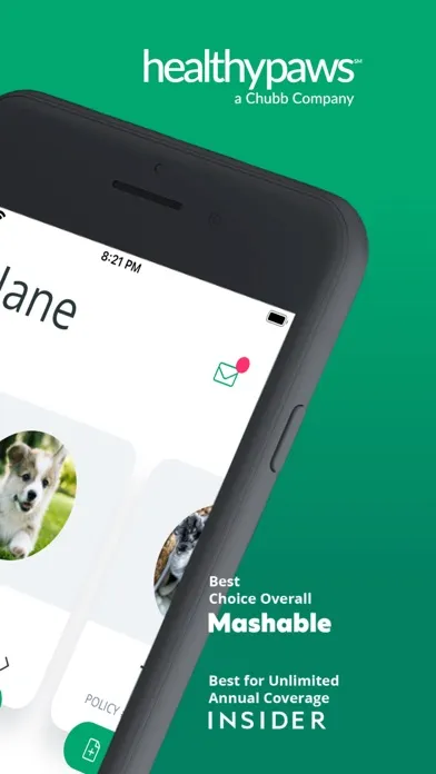 Ảnh chụp màn hình của Healthy Paws App