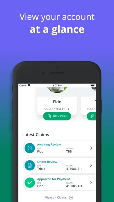Ảnh chụp màn hình của Healthy Paws App