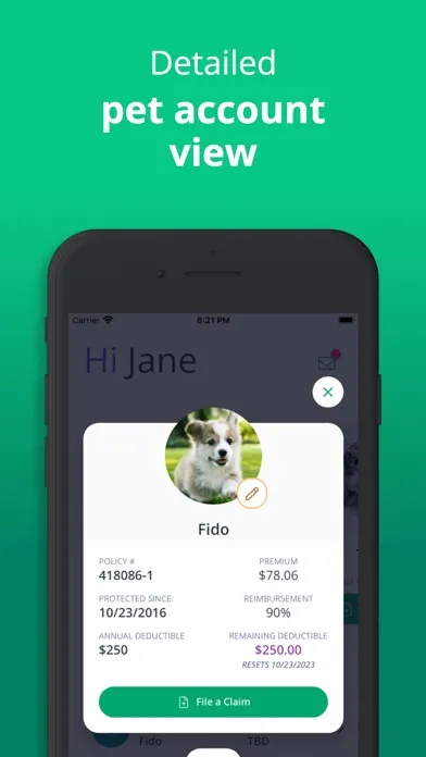 Ảnh chụp màn hình của Healthy Paws App