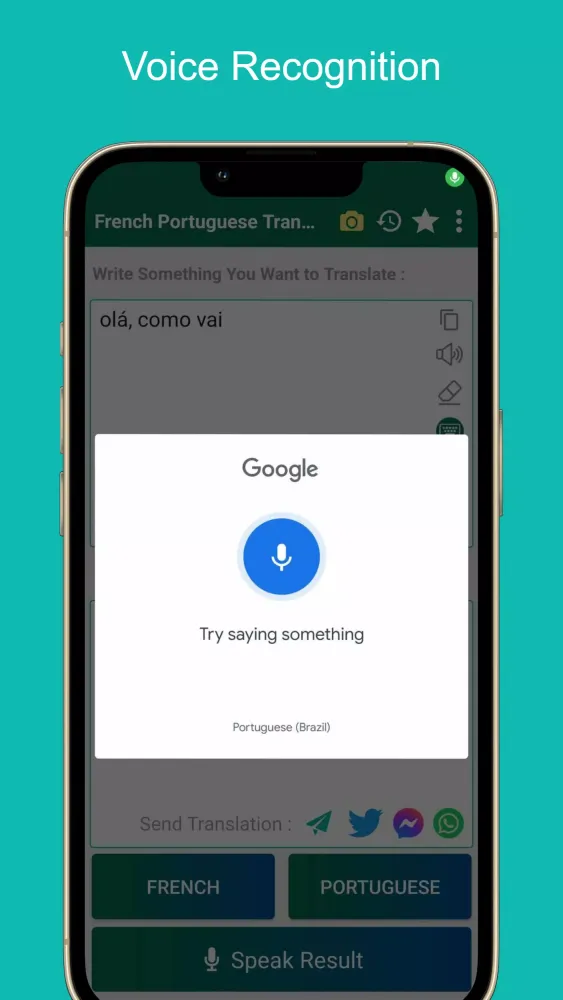 Tangkapan layar French Portuguese Translator