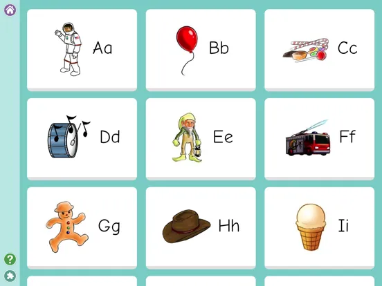 Capturas de tela do Brainy Phonics iPad 