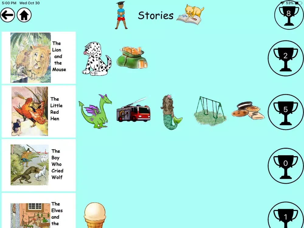Ảnh chụp màn hình của Brainy Stories 1 iPad 