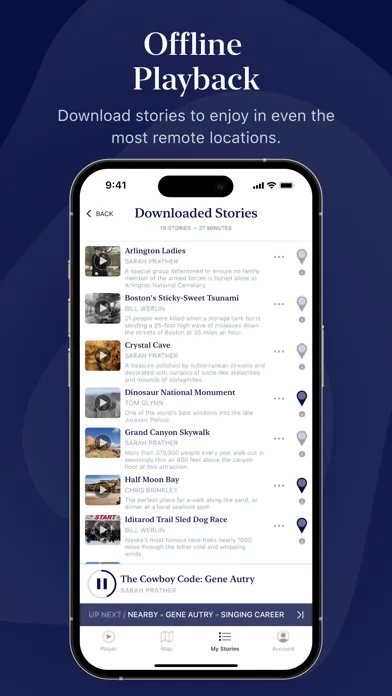 Capturas de tela do Autio: Road Trip & Travel App