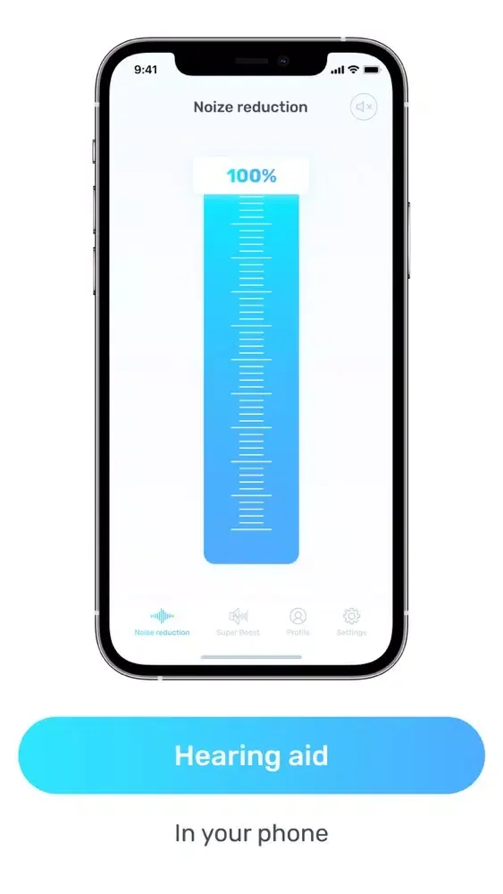 Tangkapan layar Listening device -hearing help