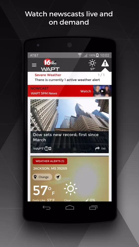 Captures d'écran de 16 WAPT Breaking News Leader