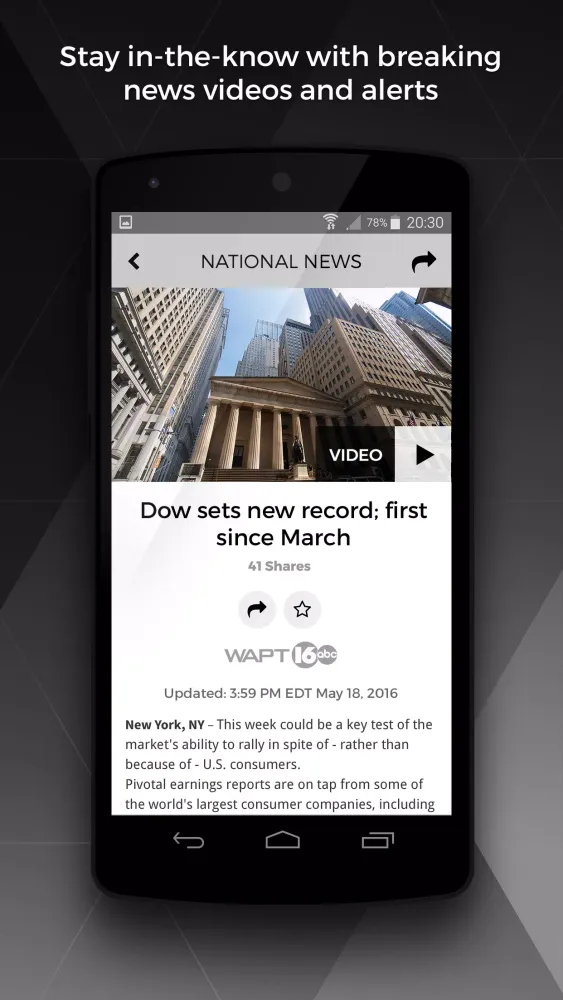 Captures d'écran de 16 WAPT Breaking News Leader